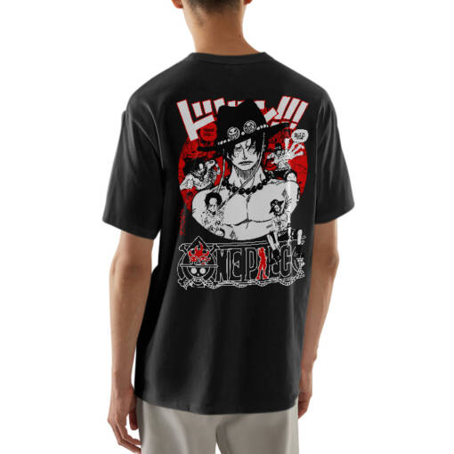 Portgas D. Ace Hand-Printed T-Shirts
