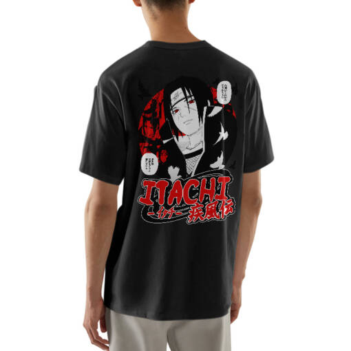 Itachi Uchiha Hand-Printed T-Shirts
