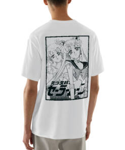 Sailor moon Hand-Printed T-Shirts