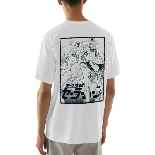 Sailor moon Hand-Printed T-Shirts